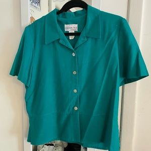 Vintage Collared Short Sleeve Button Down